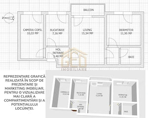 Apartament 3 camere etaj 2 in Moldova Noua - imagine 10