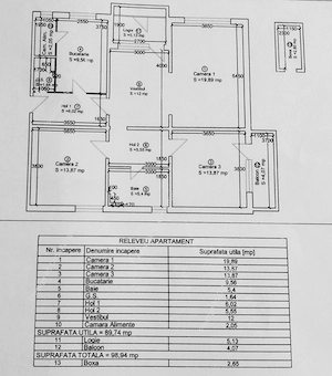 Apartament 4 camere, parter inalt zona Punctele Cardinale - Central - imagine 6