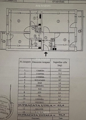 Apartament 3 camere zona Dristor - Mhai Bravu - Kaufland Dristor - imagine 13