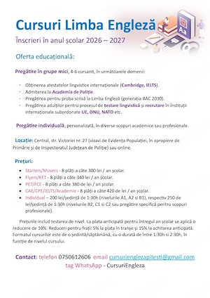 Cursuri Limba Engleză 