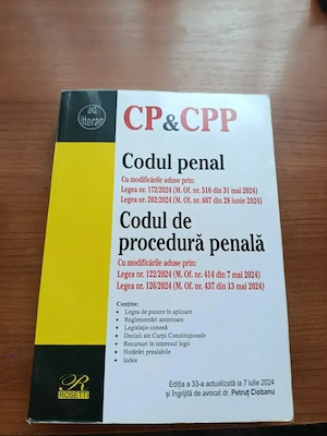 Codul penal si de procedura penala 2024