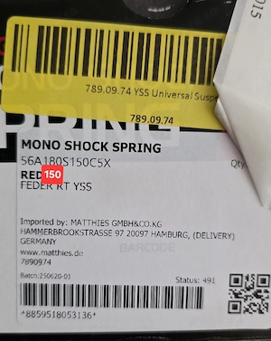 Arc suspensie moto YSS de 56 mm  - imagine 3