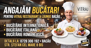 Angajam personal Horeca: ospatar, barman in Bacau