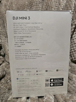 Dronă DJI Mini 3 Fly More Combo (DJI RC cu ecran)   SIGILATĂ   Neactivată - imagine 3
