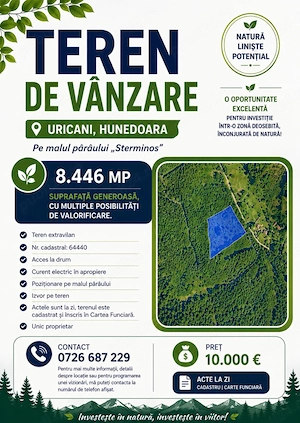 Teren de vânzare 