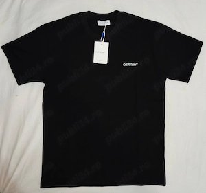 Tricou Off-white negru S