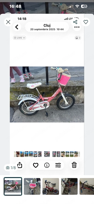 bicicleta fetita