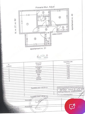 Apartament 3 camere decomandat – Etaj 2 – Mobilat și utilat - imagine 7