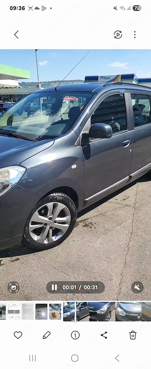 Vand Dacia Lodgy 7 locuri,6 viteze, 110cp,tempomat,încălzire scaune, cârlig remorcare - imagine 2
