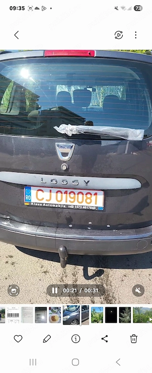 Vand Dacia Lodgy 7 locuri,6 viteze, 110cp,tempomat,încălzire scaune, cârlig remorcare - imagine 3