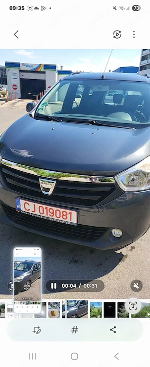 Vand Dacia Lodgy 7 locuri,6 viteze, 110cp,tempomat,încălzire scaune, cârlig remorcare - imagine 5