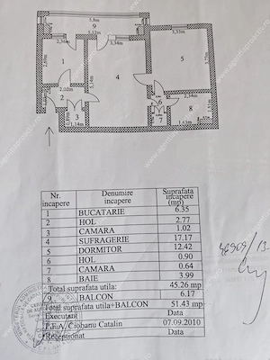 Apartament cu 2 camere, etajul 2, în cartierul Micro 16. - imagine 7