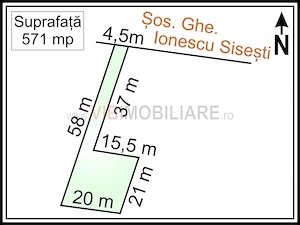 Baneasa - Sisesti Stradal, teren intravilan, suprafata 571 mp - imagine 3