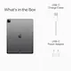 Apple iPad Pro 12.9" 6th Gen, 128GB, Cellular, Space GreY + Tastatura Apple Magic pentru iPad Pro 12