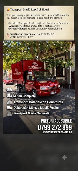 Transport marfa mobila 