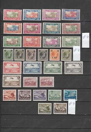 Timbre de colectie  nestampilate Luxemburg Caledonie
