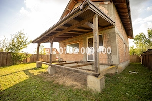 Casă la roșu P+M, 219 mp + Anexă, Teren 475 mp, Deschidere 40m, Hălchiu - Brasov  - imagine 2