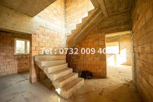 Casă la roșu P+M, 219 mp + Anexă, Teren 475 mp, Deschidere 40m, Hălchiu - Brasov  - imagine 3