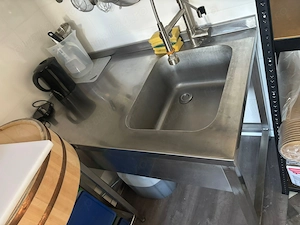 Mese INOX cu rebord- 2buc 140x70 si 100x70 si 80x70