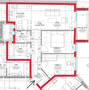 PF - Apart. 3 camere, 79mp, etajul 3 din 6, bloc nou 2026, zona Piata Mihai Viteazul - imagine 2