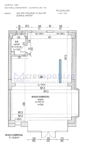 Spatiu comercial vitrat, 52mp, sos. Pacurari, zona postei - imagine 17