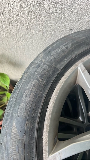 Set 4 Jante Originale Mercedes-Benz 17” (C-Class W204) + Anvelope Vară 225/50 R17 - imagine 2