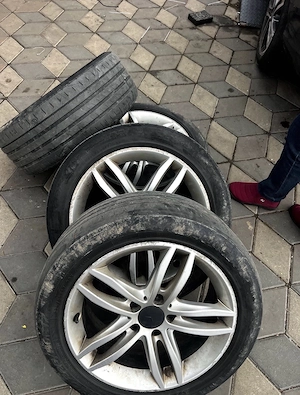 Set 4 Jante Originale Mercedes-Benz 17” (C-Class W204) + Anvelope Vară 225/50 R17 - imagine 4