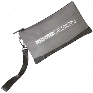 MOMO Design Pouch Gri Grafit   Husă Organizer Compactă 22x12 cm cu Fermoar Accesoriu Barbat Dama