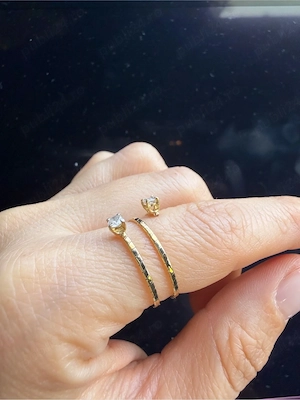 Inel aur 18K cu diamante naturale
