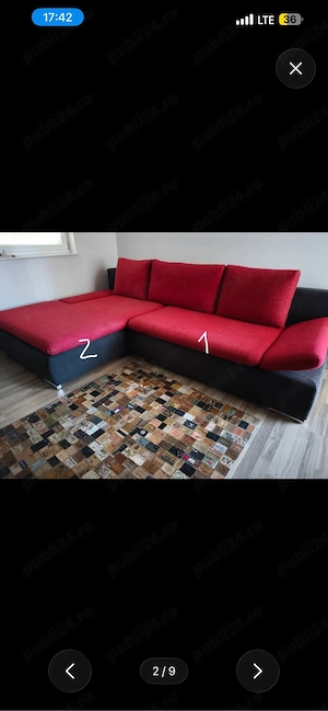 Coltar extensibil cu lada depozitare
