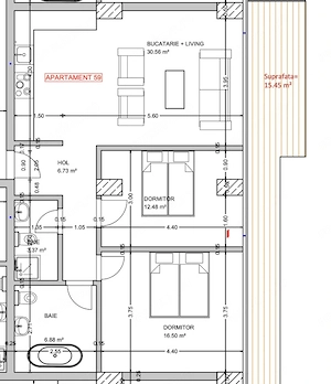 ULTIMUL APARTAMENT DISPONIBIL | ETAJ 8 | LÂNGĂ SPITALUL JUDEȚEAN | 3 CAMERE | TE - imagine 20