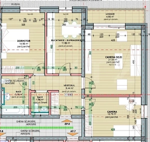 Apartament cu 3 camere, 76.89 mp, zona Tudor  - imagine 2
