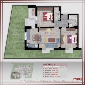 3 Cam-Gradina proprie 55mp-metrou Teclu-Bloc Boutique - imagine 4