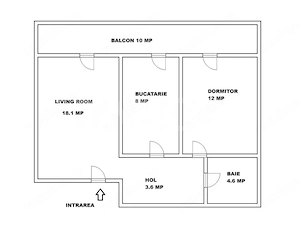 Apartament decomandat de vanzare 2 camere etaj 1 lift balcon bloc nou - imagine 3