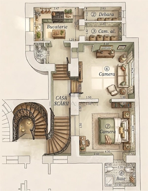 Apartament 2 camere, Central