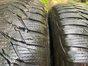 Set 4 roți / jante oțel cu anvelope iarnă 205/55 R16 VW Passat B6 - imagine 4