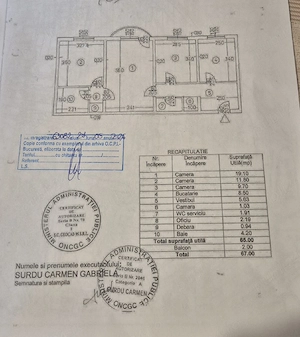 Apartament 3 camere + transfer loc de parcare nominal ADP S3 - imagine 9
