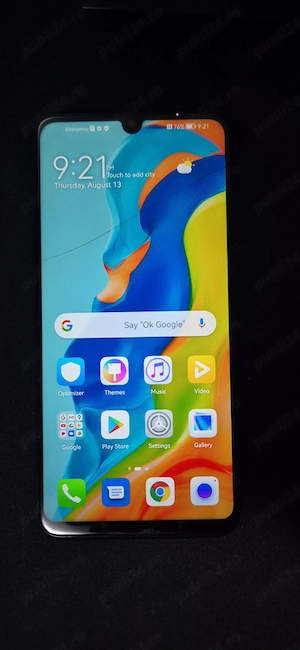 Telefon mobil Huawei P30 Lite, display crapat, 4GB RAM, 128 GB memorie interna, cutie originala
