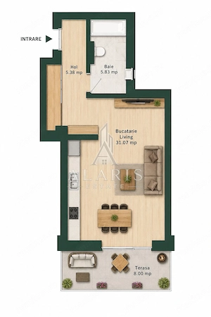 Apartament cu 1 camera, tip studio, zona Torontalului - imagine 6