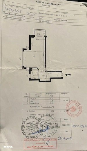 Vând garsonieră 36 mp, Valea Furcii Cartier Brancusi - imagine 8