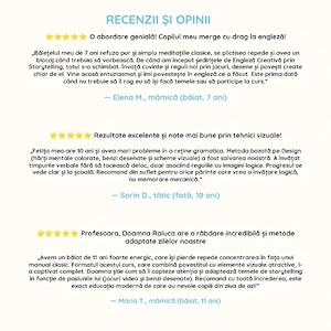 Meditații Engleză Creativă prin Storytelling (Crearea de povești) & Design (Vizual)-Copii 6-12 ani - imagine 4