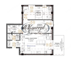 Apartament cu CF si parcare subterana in Terra Gardens - imagine 10