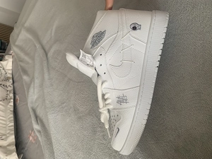 Nike Air Force 1 High White Custom   Customizable   NOI