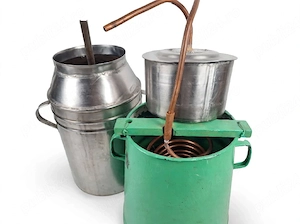 Cazan tuica 35L inox + cupru + vas racire 50L complet - Bacau