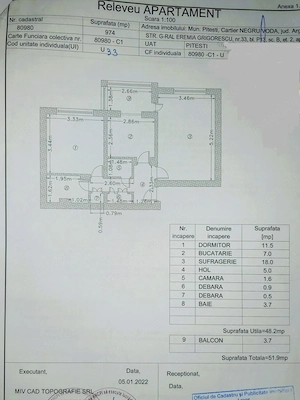 Vand apartament 2 camere Pitesti, Eremia, etaj 2 din 4 - imagine 10