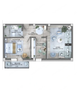 Apartament cu una, două sau trei camere, Lunca Cetățuii, strada Editurii