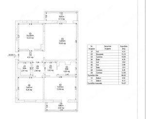 Apartament 3 camere Decomandat Kiriac 