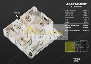 AME Residence | Apartamente Noi cu 2 si 3 Camere - imagine 7
