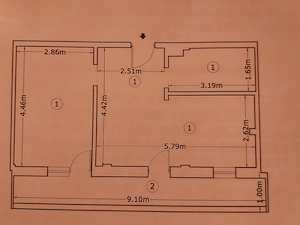 Proprietar - Vanzare 2 camere - Trapezului - 2017, 82.000 Euro NEGOCIABIL - imagine 10