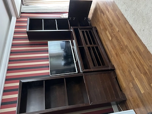 Set mobilă living din lemn 